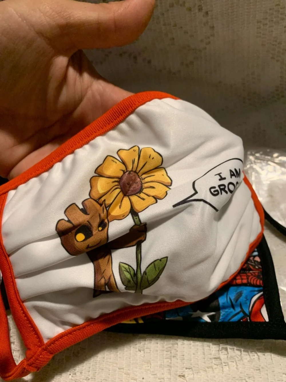 Disney Park, adult extra large facemask, Spider-Man, superhero and avengers